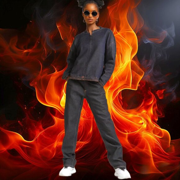 Parasuco Denim Legend Dark Indigo Blue Jeans Size 13 (Ultra-Tall) - Picture 2 of 12